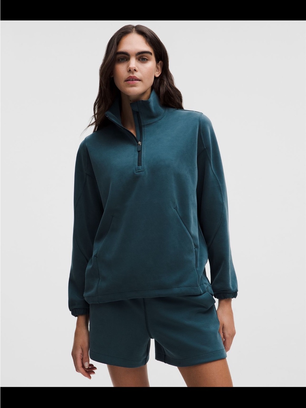 Lululemon Softstreme Half-Zip Long Indochine Blue XL